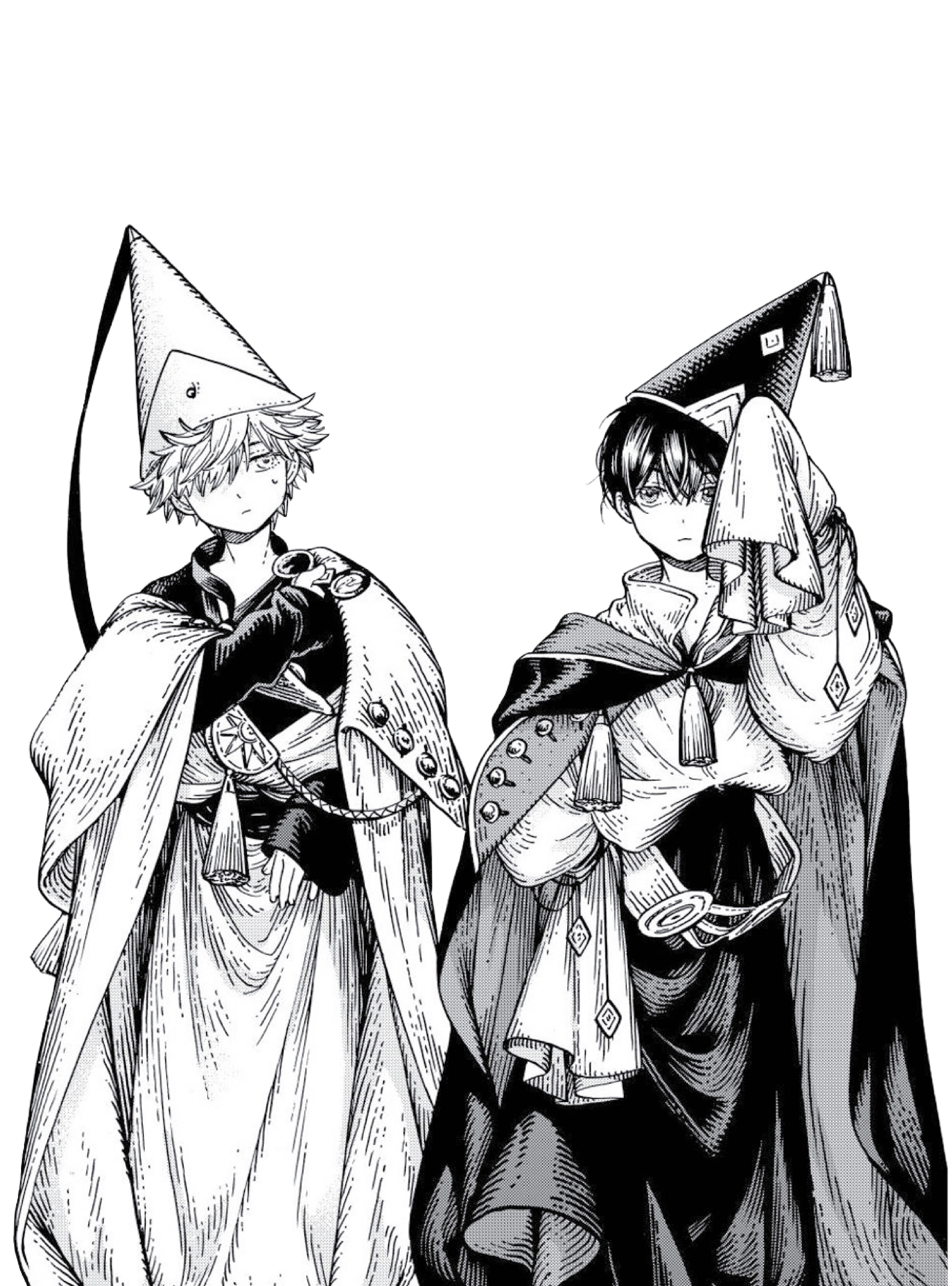 Witch Hat Atelier - Qifrey and Olruggio for Kindle Paperwhite e-reader wallpaper or screensaver featuring witch hat atelier and qifrey and more