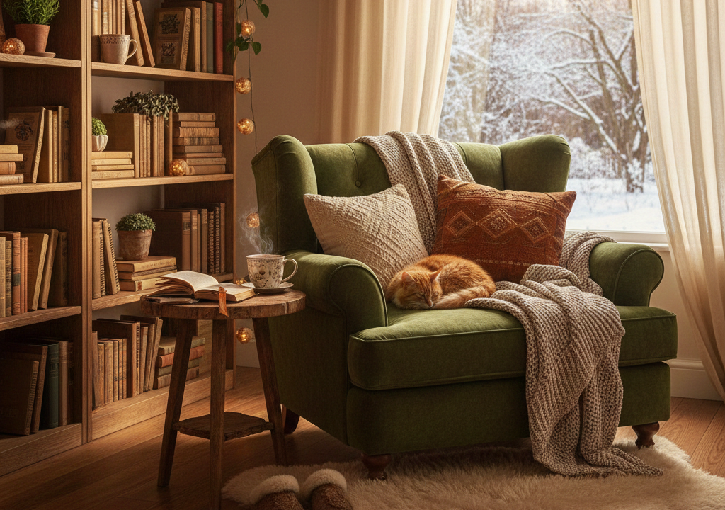 10 Aesthetic "Cozy Reader" Setups to Inspire Your Next Reading Nook