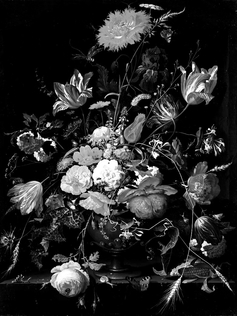 Floral still life with insects and wheat for Other e-reader wallpaper or screensaver featuring floral and still-life and more