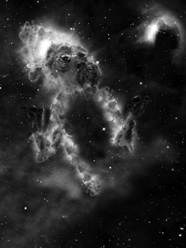 The Cosmic Face Nebula for Other e-reader wallpaper or screensaver featuring space and nebula and more