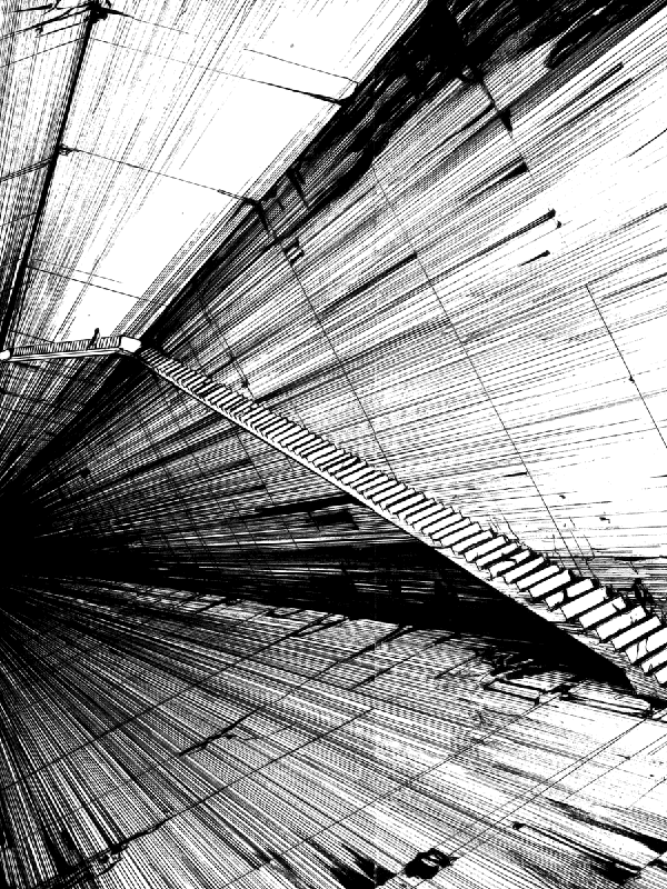 Abstract linear perspective with stairs for Other e-reader wallpaper or screensaver featuring abstract and perspective and more