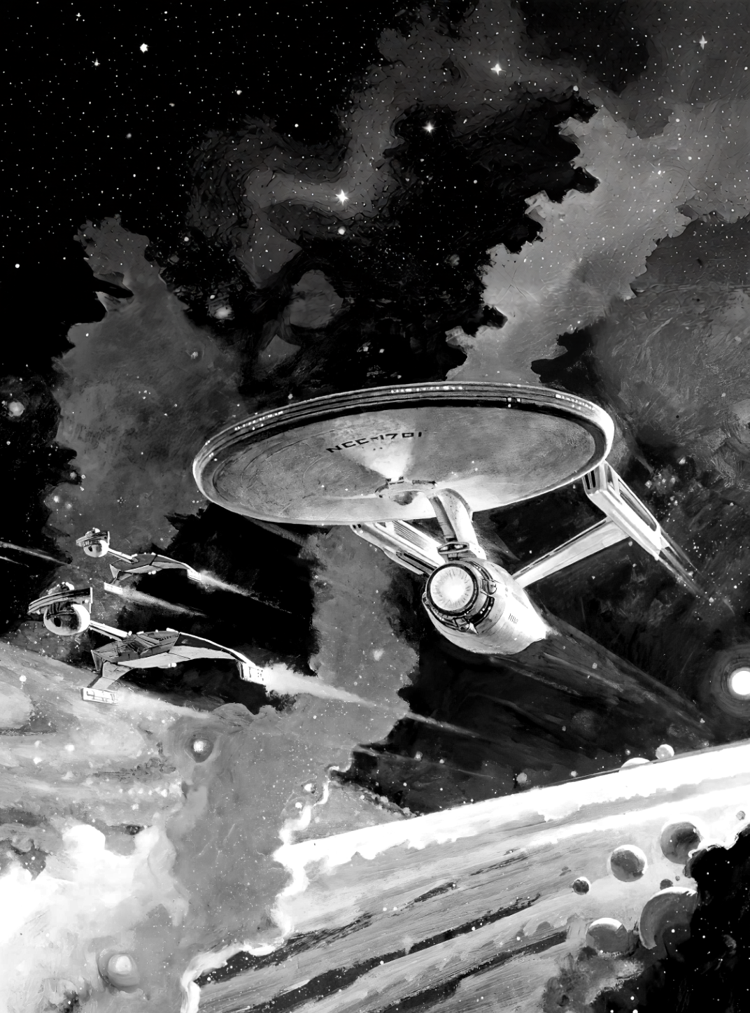 Star Trek - Enterprise Concept Art for Kobo Clara e-reader wallpaper or screensaver featuring sci-fi and scifi and more