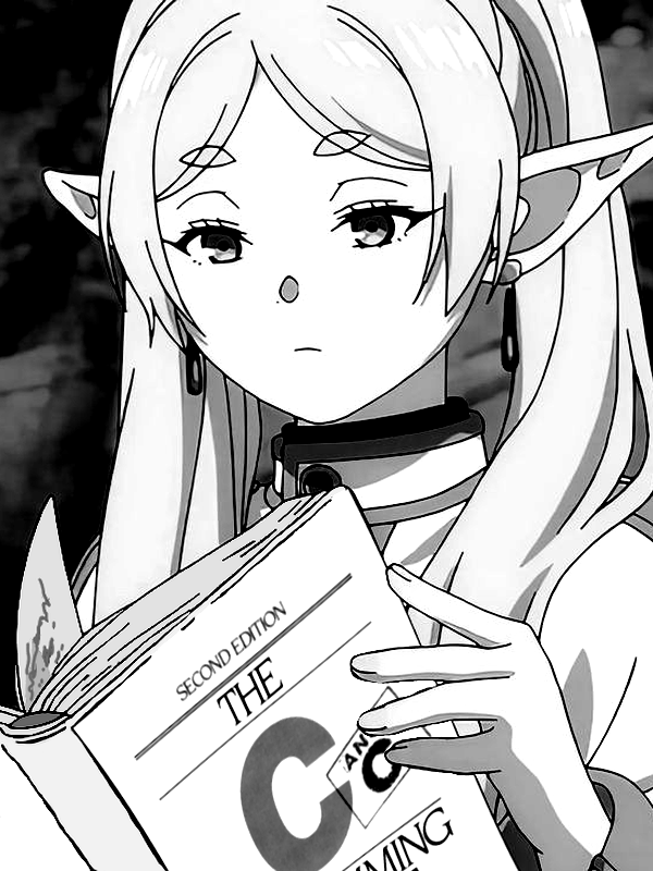 Anime girl with elf ears reading a book for Other e-reader wallpaper or screensaver featuring anime and elf and more