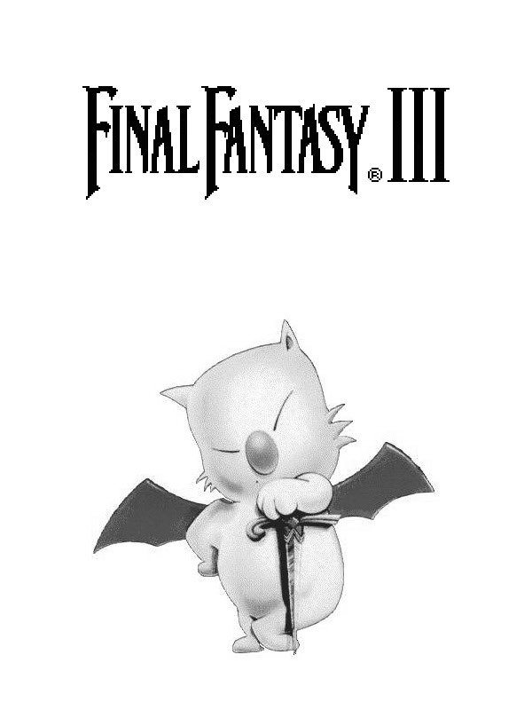 Final Fantasy III Moogle with sword for Other e-reader wallpaper or screensaver featuring final-fantasy and moogle and more