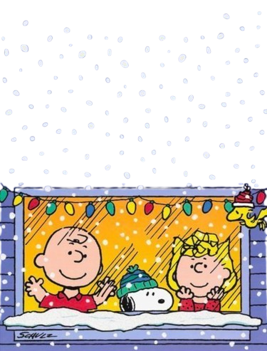 Snowy Charlie Brown and Snoopy for Kobo Clara e-reader wallpaper or screensaver featuring peanuts and snoopy and more