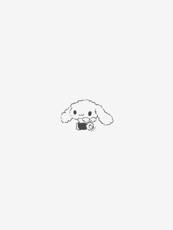 Cinnamoroll peeking out with a small heart for Other e-reader wallpaper or screensaver featuring cinnamoroll and sanrio and more