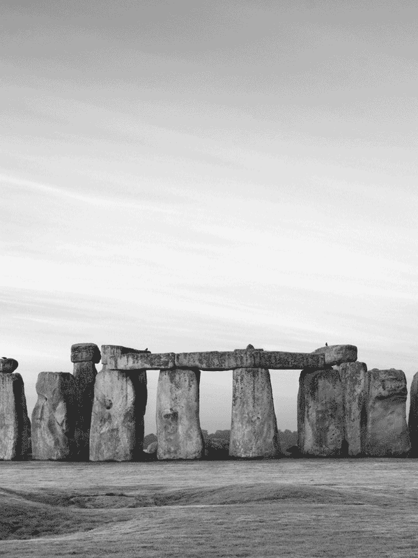 Stonehenge in black and white for Other e-reader wallpaper or screensaver featuring stonehenge and ancient and more