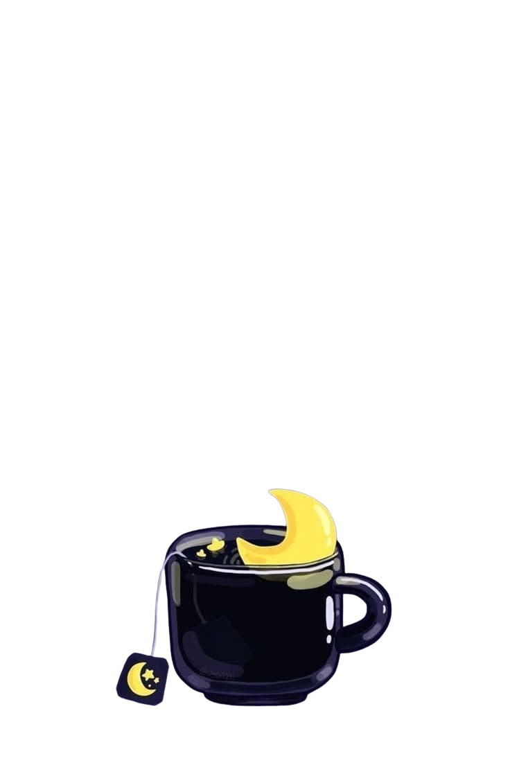 Moon in teacup for Kobo Libra e-reader wallpaper or screensaver featuring moon and tea and more