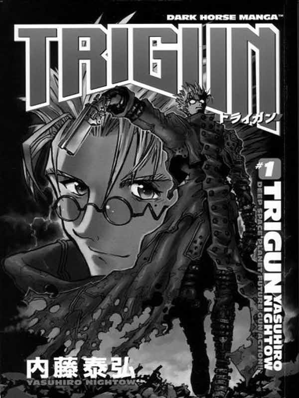 Trigun Volume 1 Cover for Other e-reader wallpaper or screensaver featuring manga and trigun and more