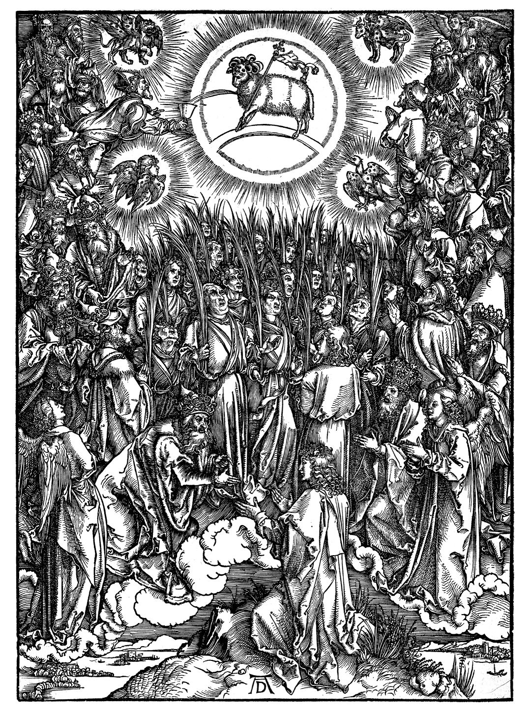The Adoration of the Lamb for Other e-reader wallpaper or screensaver featuring apocalypse and lamb of god and more