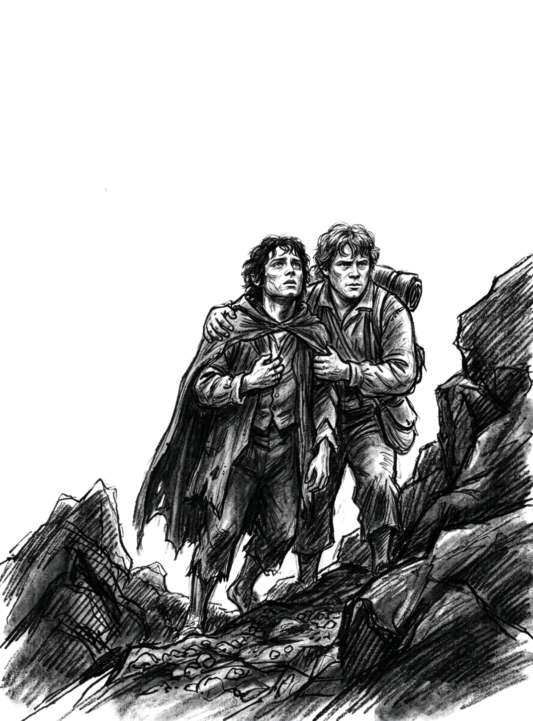 Frodo and Sam for e-reader e-reader wallpaper or screensaver