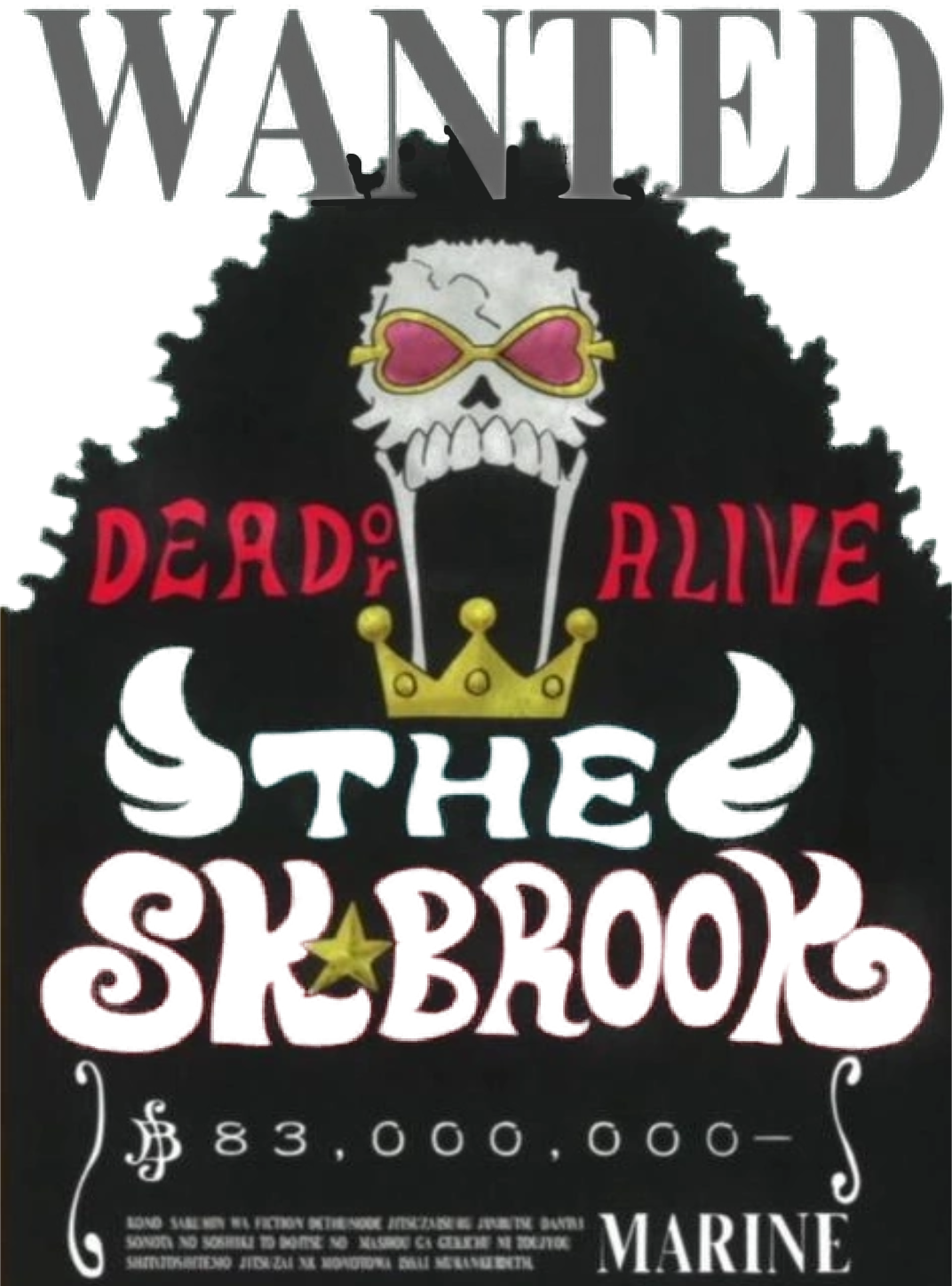 Brook Wanted Poster for Kindle Paperwhite wallpaper featuring anime and one piece and more