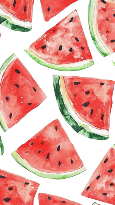 Watercolor Watermelon for Kobo Libra e-reader wallpaper or screensaver featuring watermelon and food and more