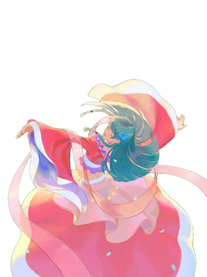The Apothecary Diaries - Maomao Twirling (transparent bg) for Kobo Libra e-reader wallpaper or screensaver featuring the apothecary diaries and transparent and more