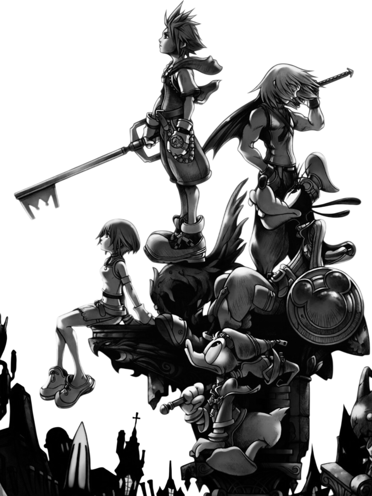 kingdom hearts 1 for e-reader e-reader wallpaper or screensaver featuring kairi and sora and more