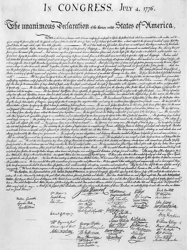 The Unanimous Declaration of the thirteen united States of America for Other e-reader wallpaper or screensaver featuring declaration and america and more