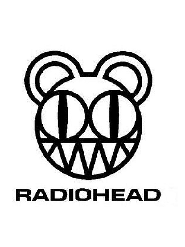 Radiohead Bear Logo Black and White for Other e-reader wallpaper or screensaver featuring radiohead and logo and more