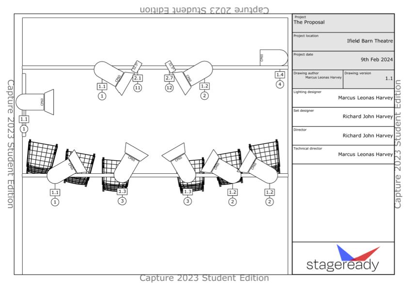 The Proposal Lighting Plot