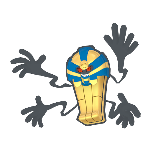 Cofagrigus - Ghost type Pokemon from Pokemon Sword and Shield with stats, moves, and evolution data