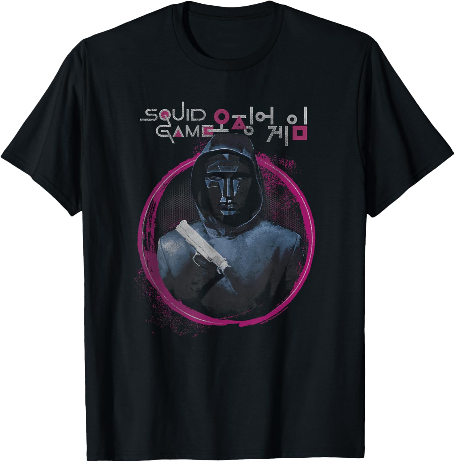 Squid Game Masked Man Black Tee image