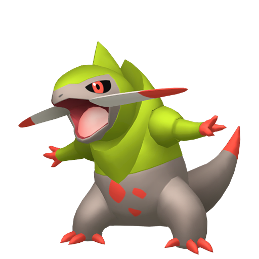 Fraxure - Dragon type Pokemon from Pokemon Sword and Shield with stats, moves, and evolution data
