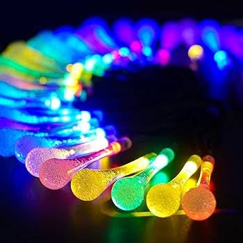 Solar powered droplet LED light 2