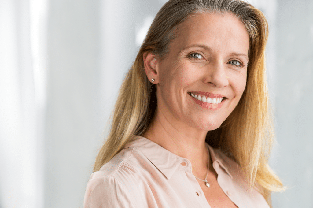 Smiling mom