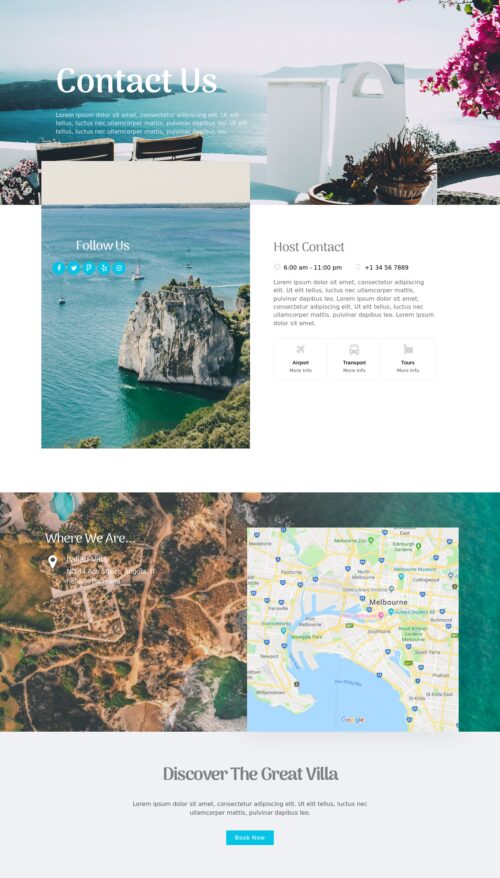 Holiday Rental Contact