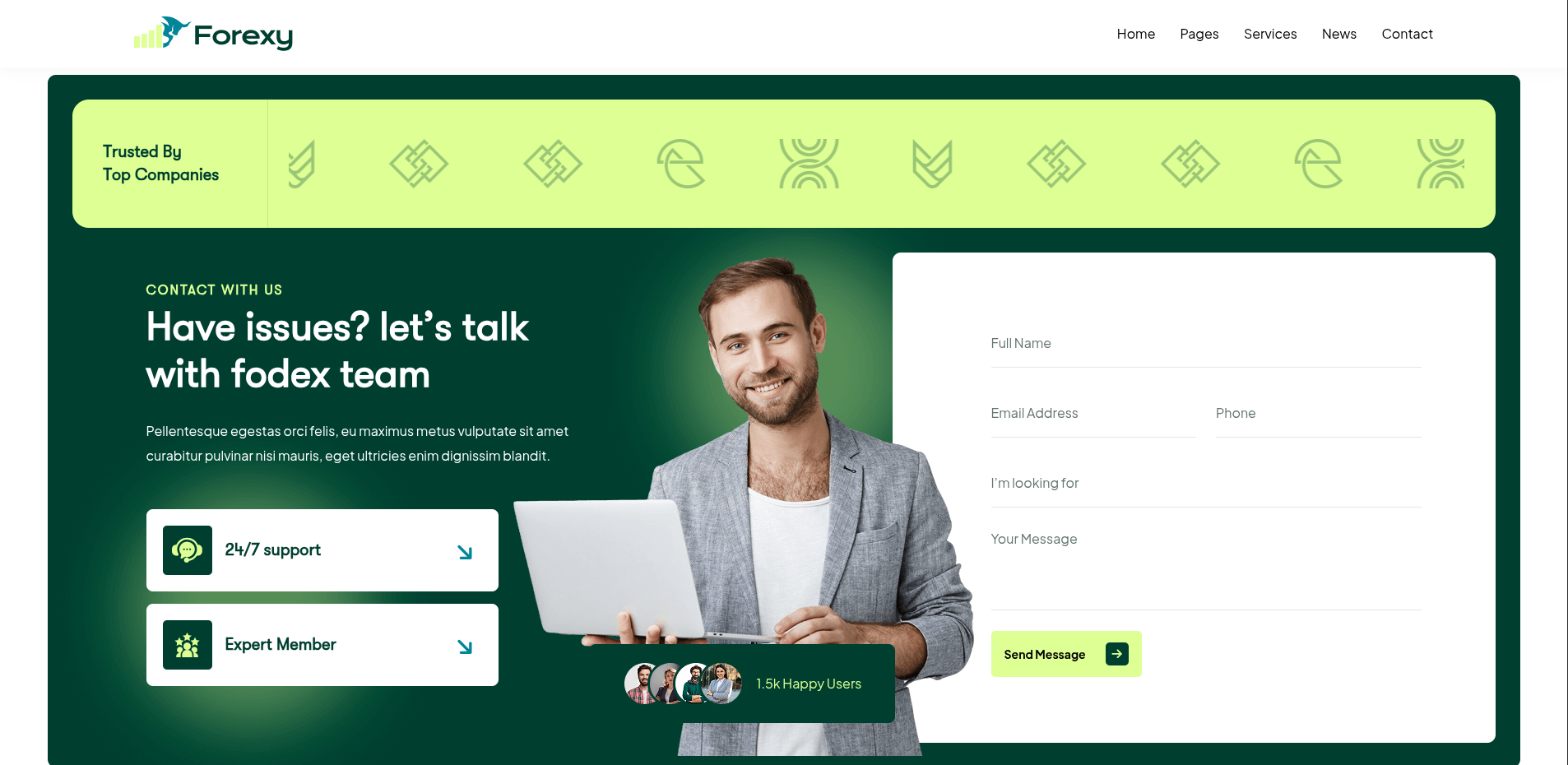 Forexy Forex Trading Platform Website project screenshot 3
