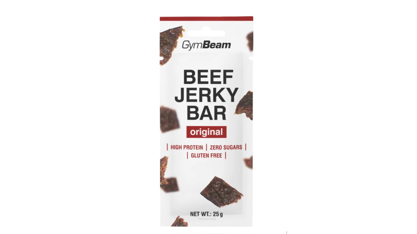 Beef Jerky Bar - GymBeam - originál - 25 g