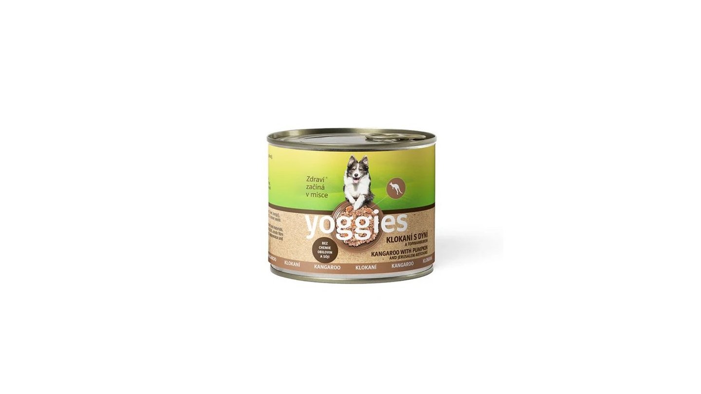 Yoggies Klokaní konzerva s dýní a topinamburem 200g