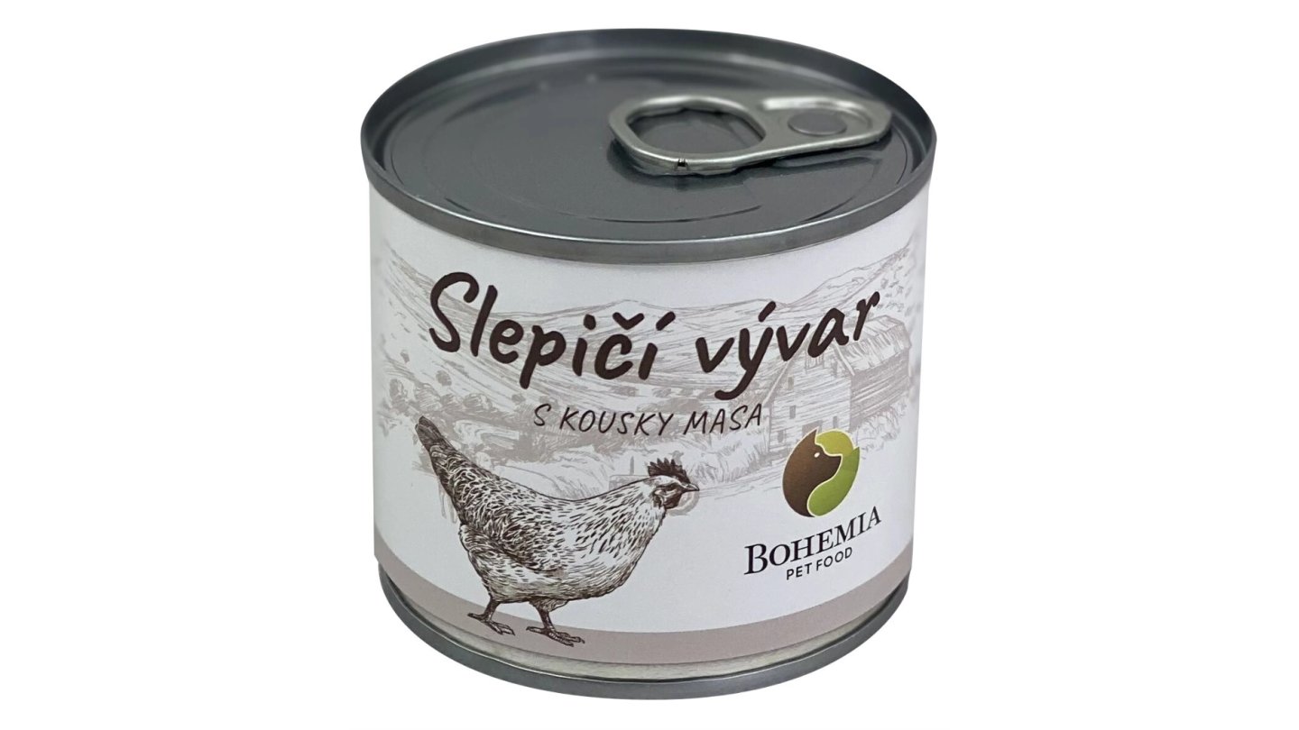 BOHEMIA Slepičí vývar s kousky masa 140ml