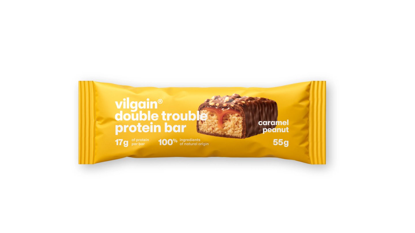 Double Trouble Protein Bar - Arašídy se slaným karamelem