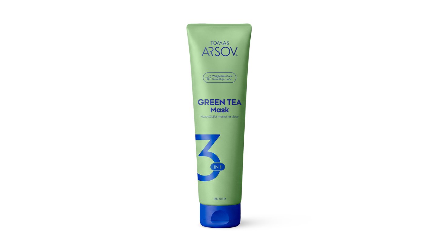 GREEN TEA Maska 3v1 pro objem a lesk 150 ml