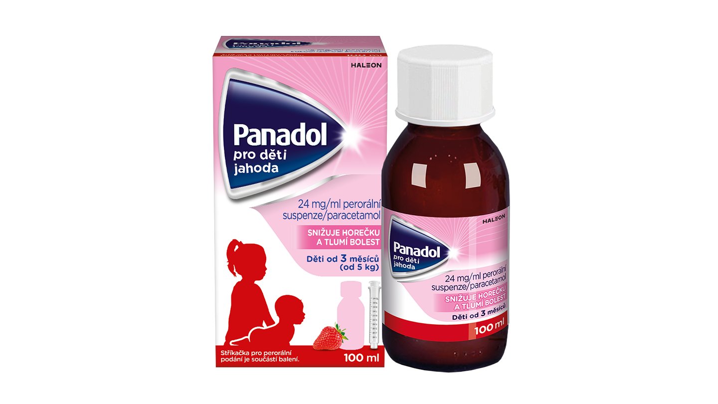 PANADOL PRO DĚTI JAHODA 24mg/ml 100ml