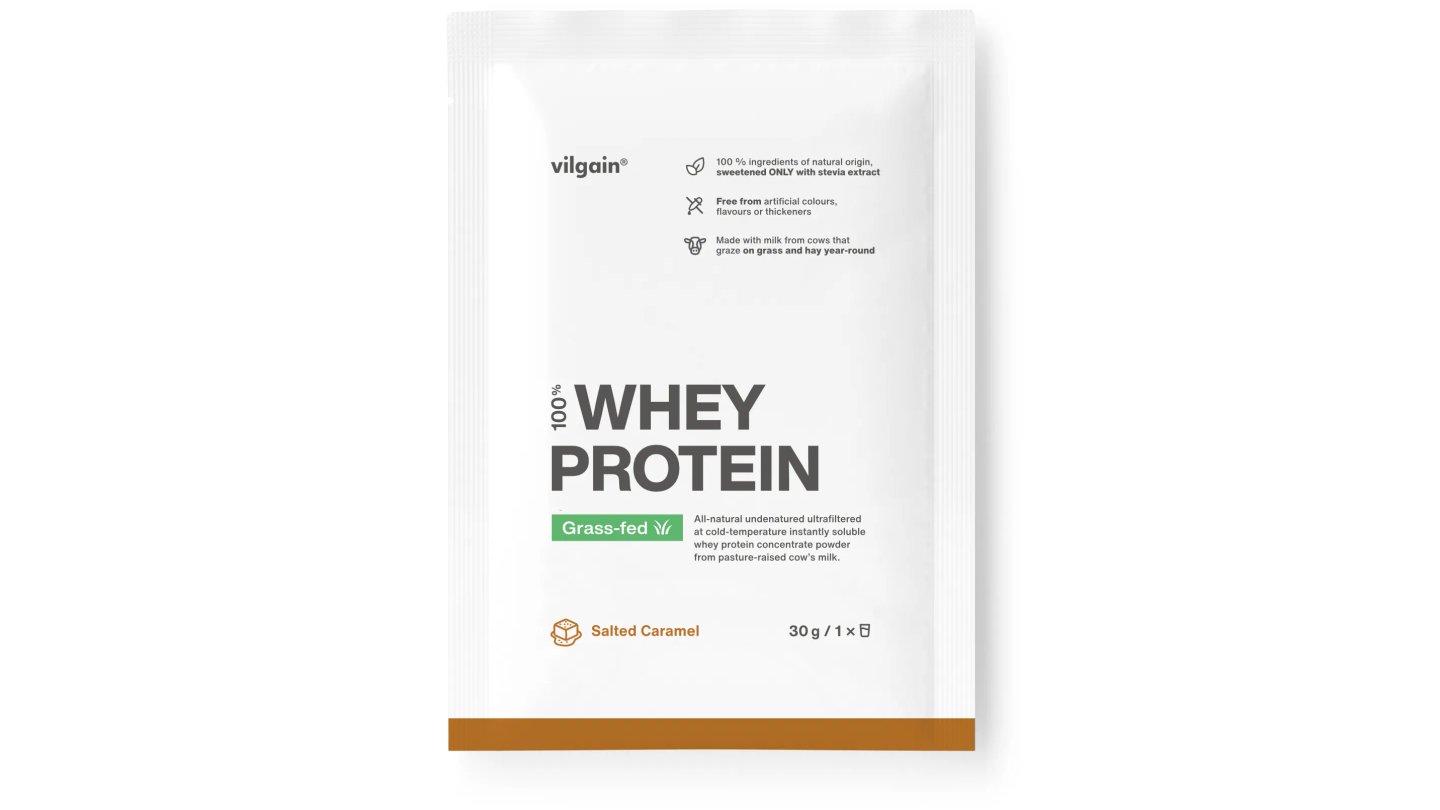 Grass-Fed Whey Protein – slaný karamel 30 g