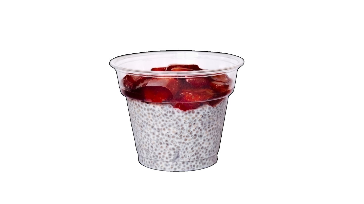 Jahodový chia pudink