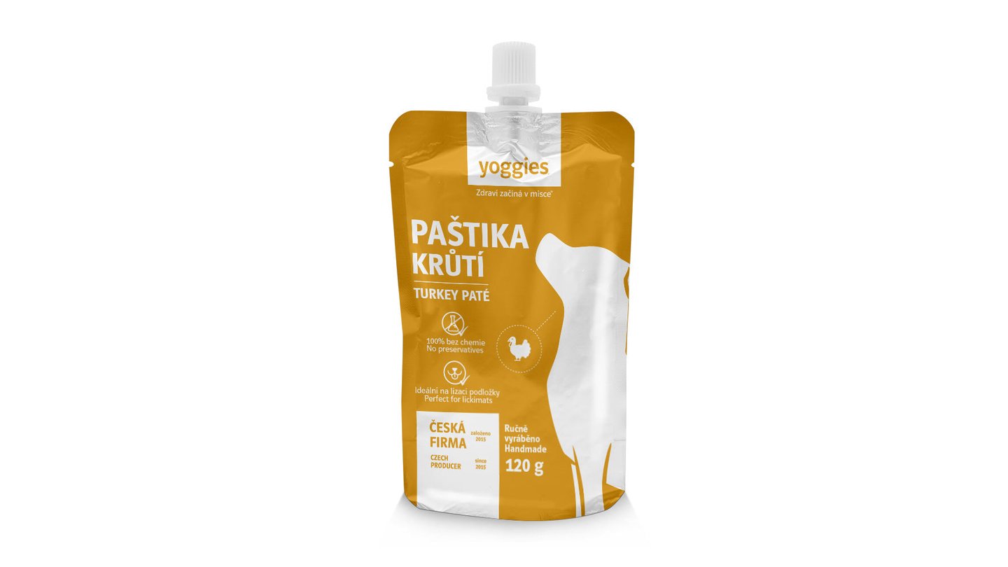 Yoggies paštika - krůtí maso 120g