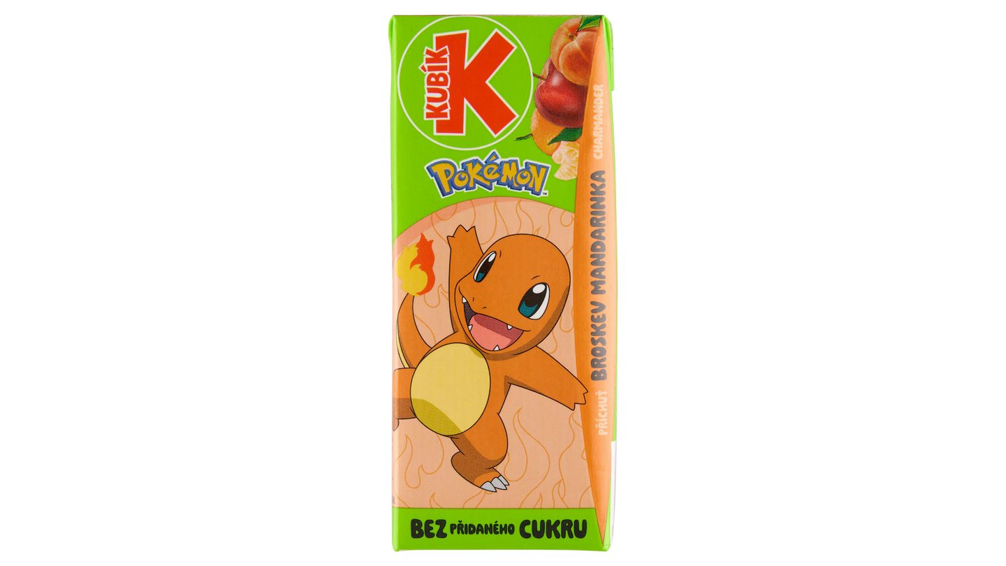 Kubík pokémon mandarinka/broskev 0,2l