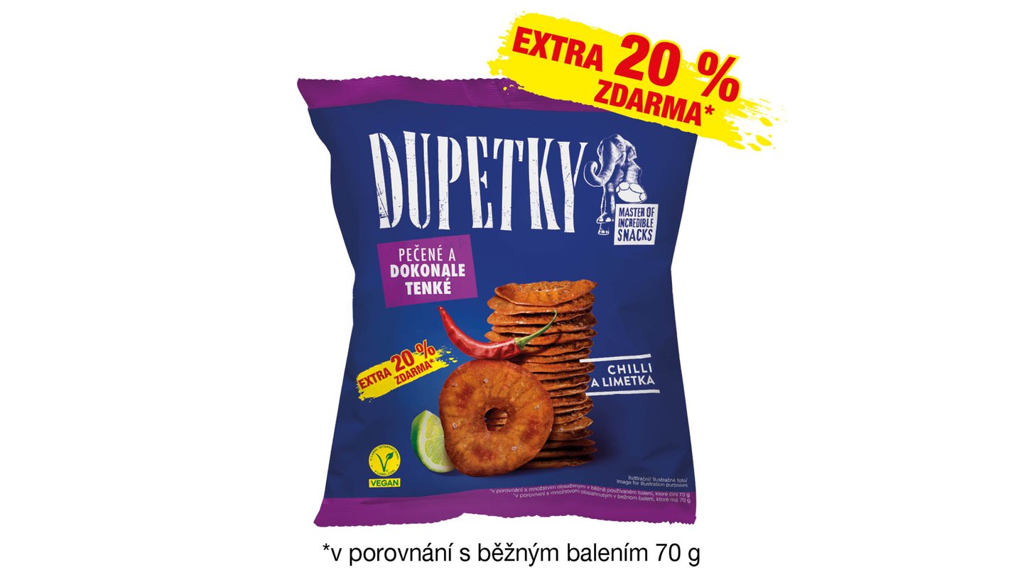 VĚTŠÍ Dupetky Chilli Limetka 84g