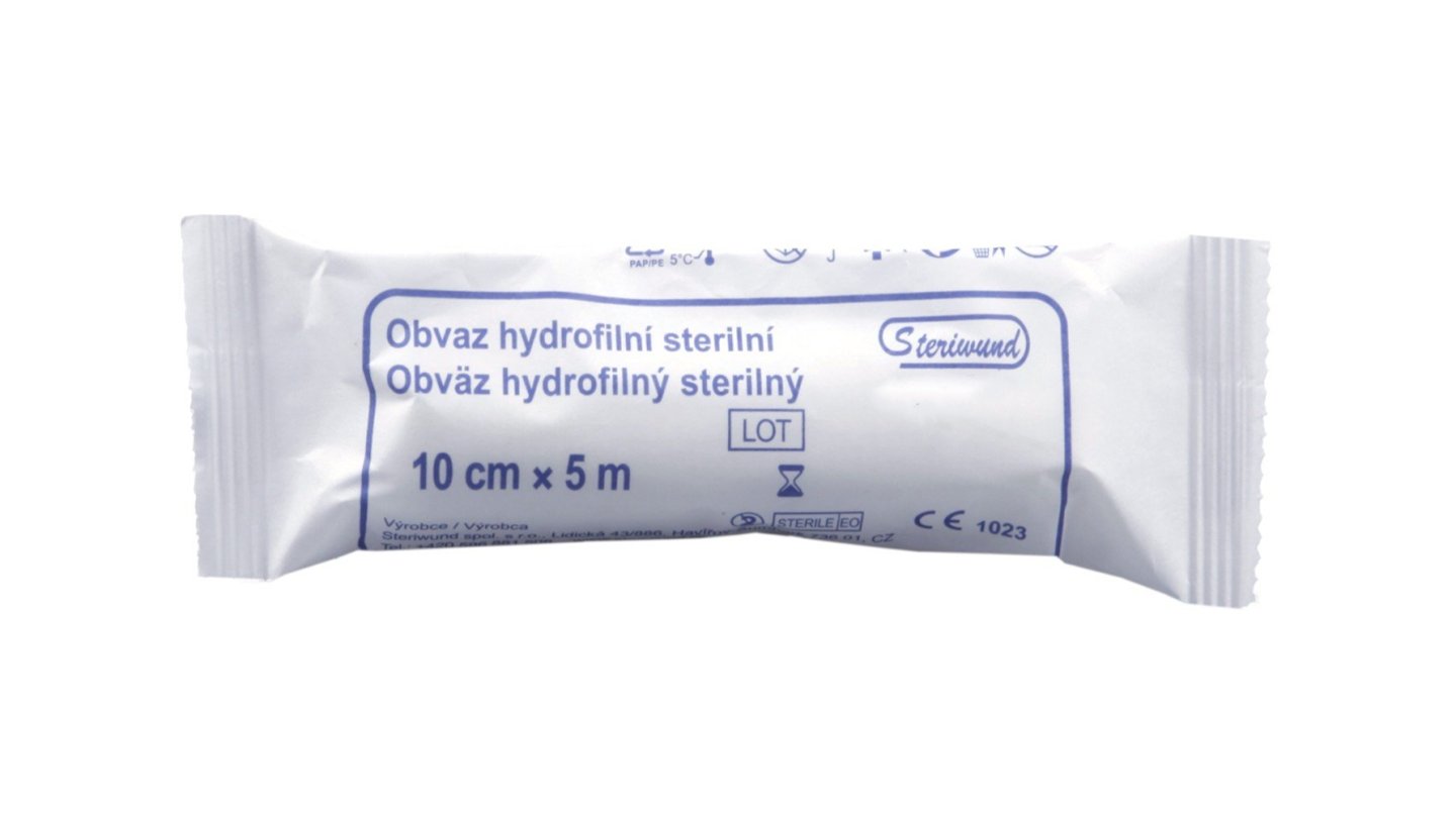 OBINADLO HYDROFILNÍ PLETENÉ 10 cm x 5 m - 1ks