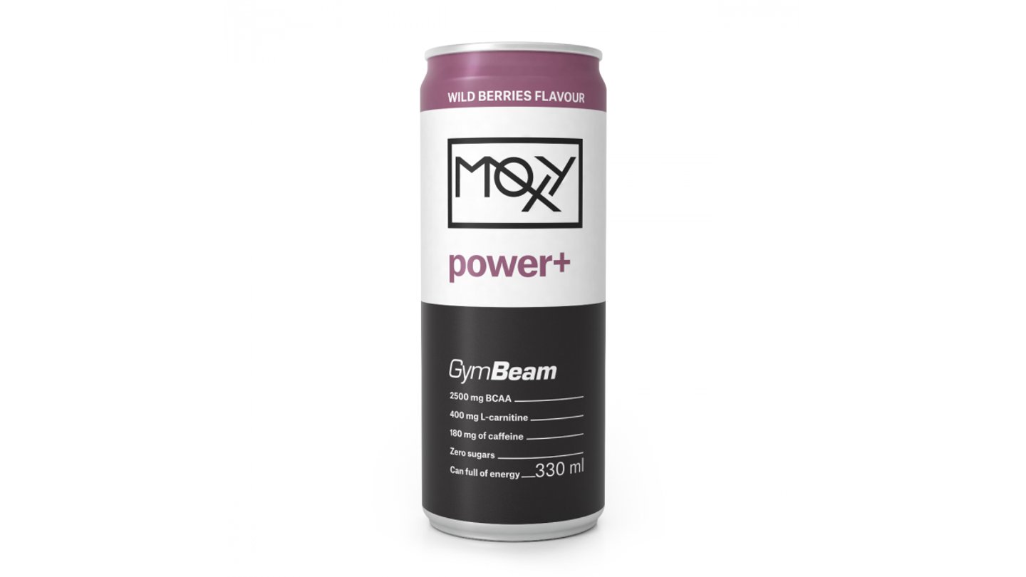 GymBeam Moxy power+ 330ml wild berries flavour