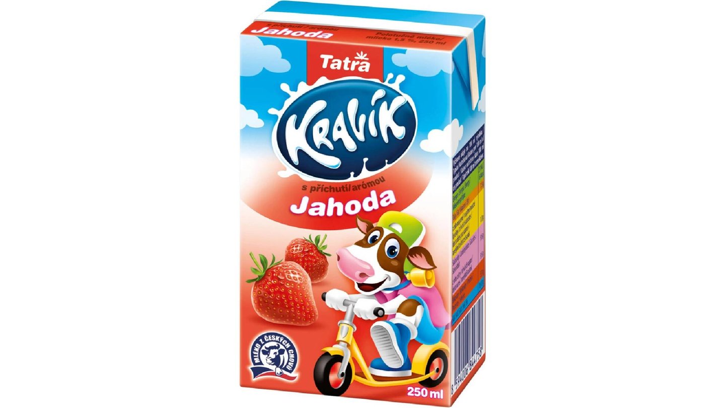 Tatra mléko Kravík Jahoda 250ml