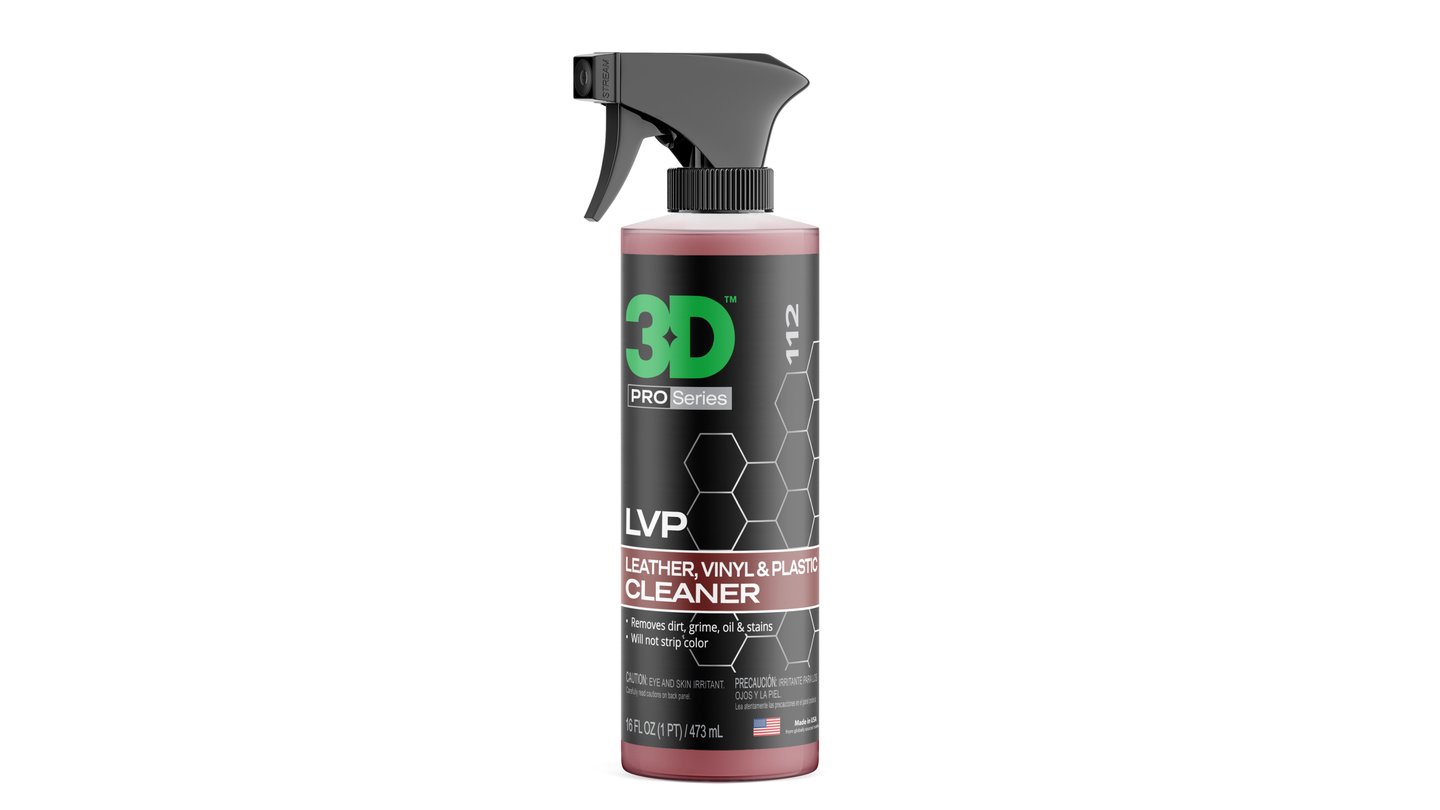 PRÉMIOVÝ ČISTIČ NA KŮŽI, VINYL A PLASTY V INTERIÉRU - 3D LVP INTERIOR CLEANER 473 ml 