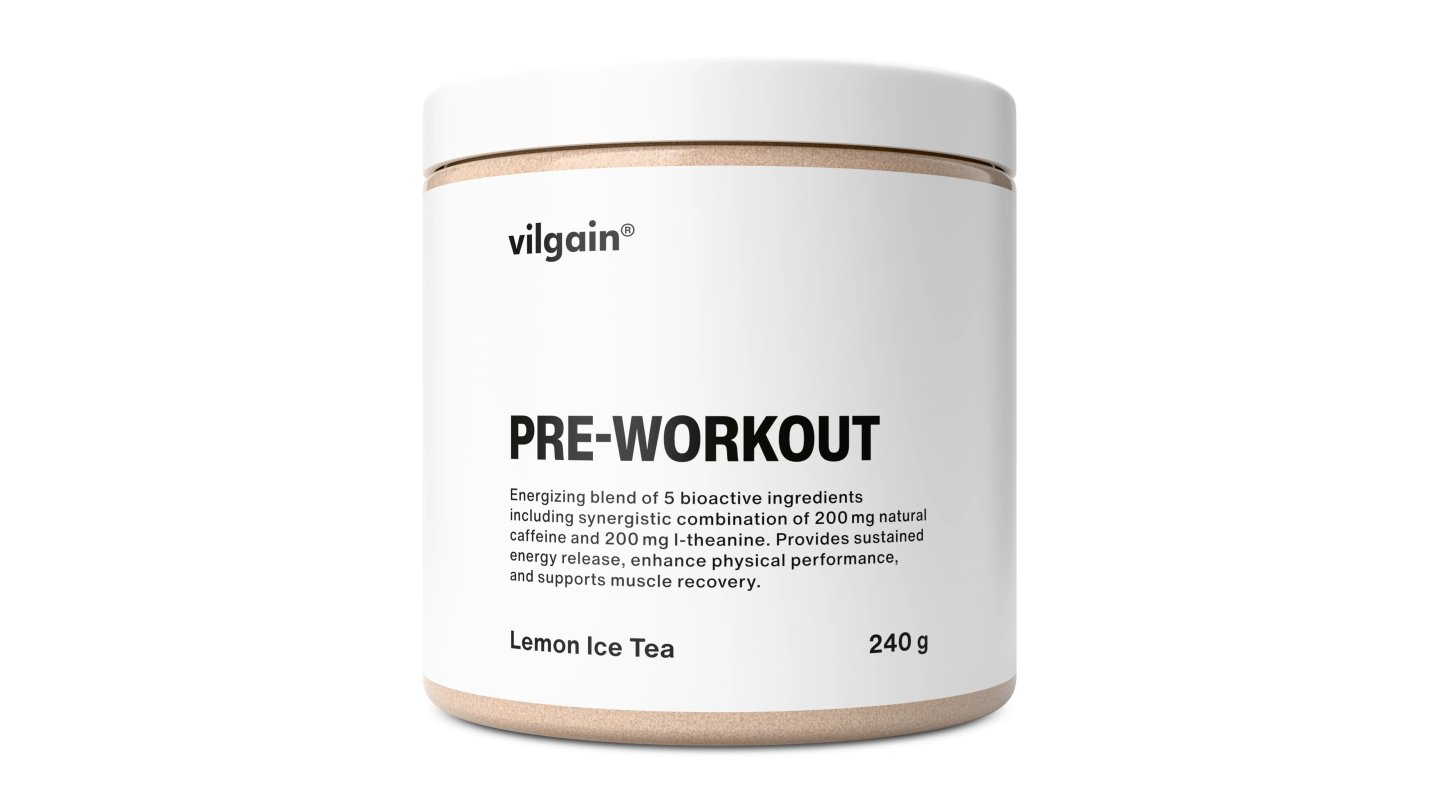 Vilgain Pre-Workout - Citronový ledový čaj 240g