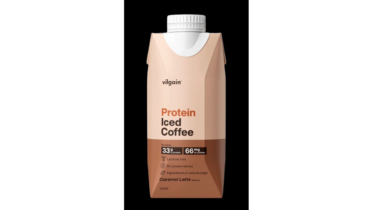 Vilgain Protein Iced Coffee karamelové latté 330 ml