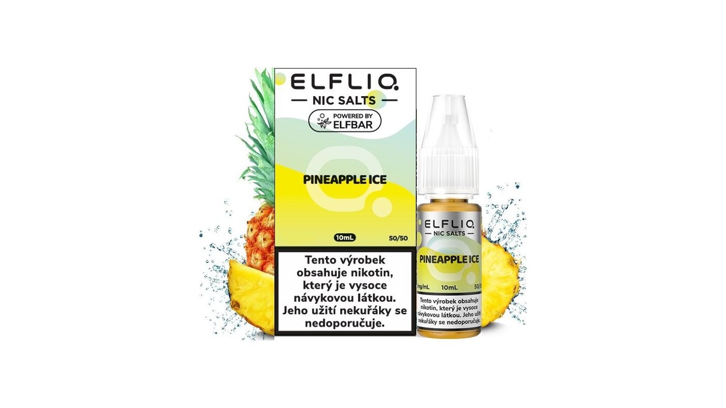 ELFLIQ NIC SALT PINEAPPLE ICE 10ML - 20MG 