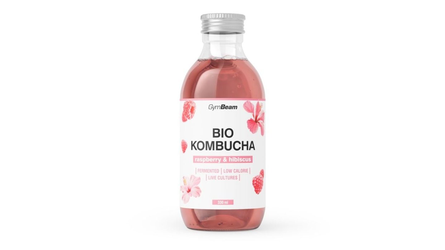 BIO Kombucha - GymBeam - Malina a Ibišek
