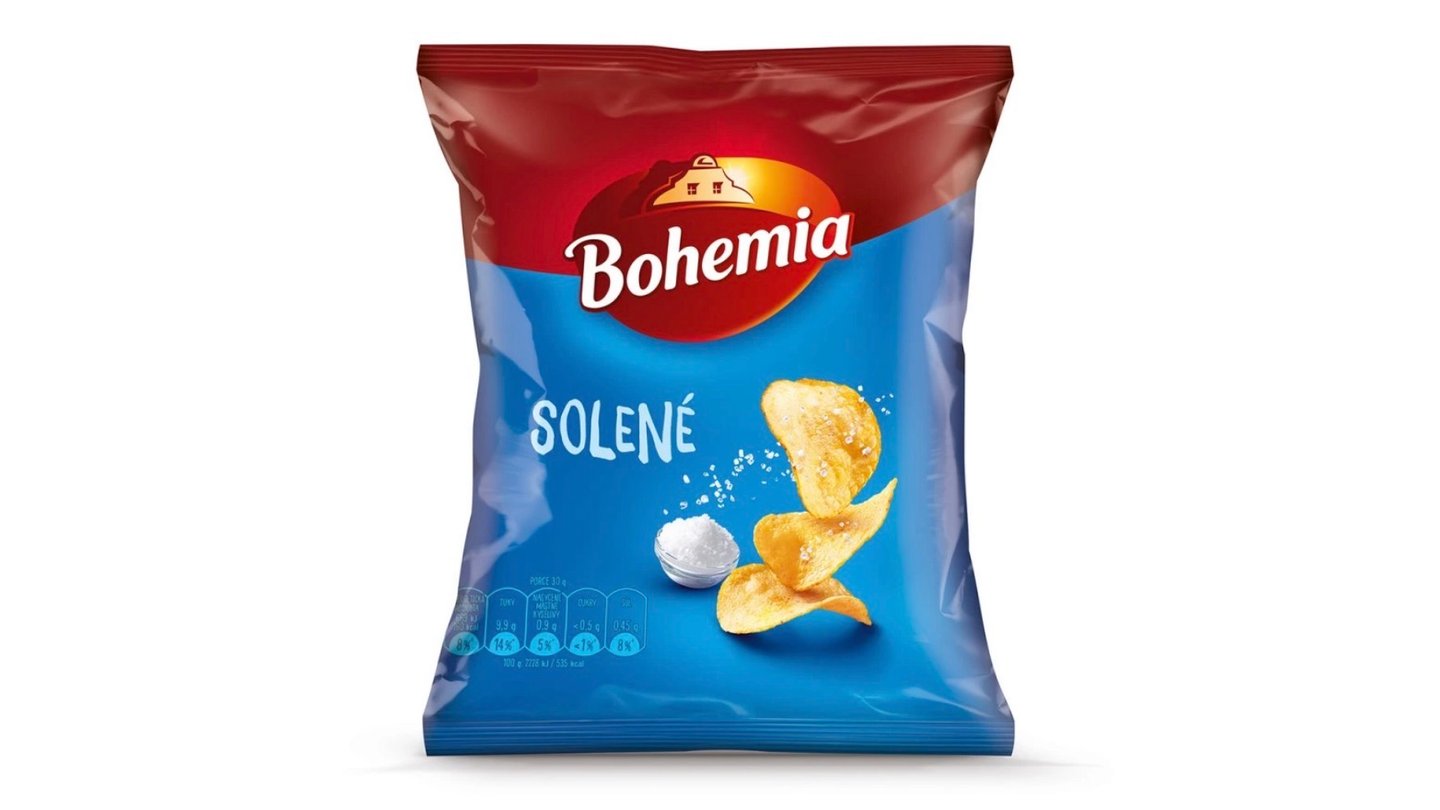Bohemia chips solené