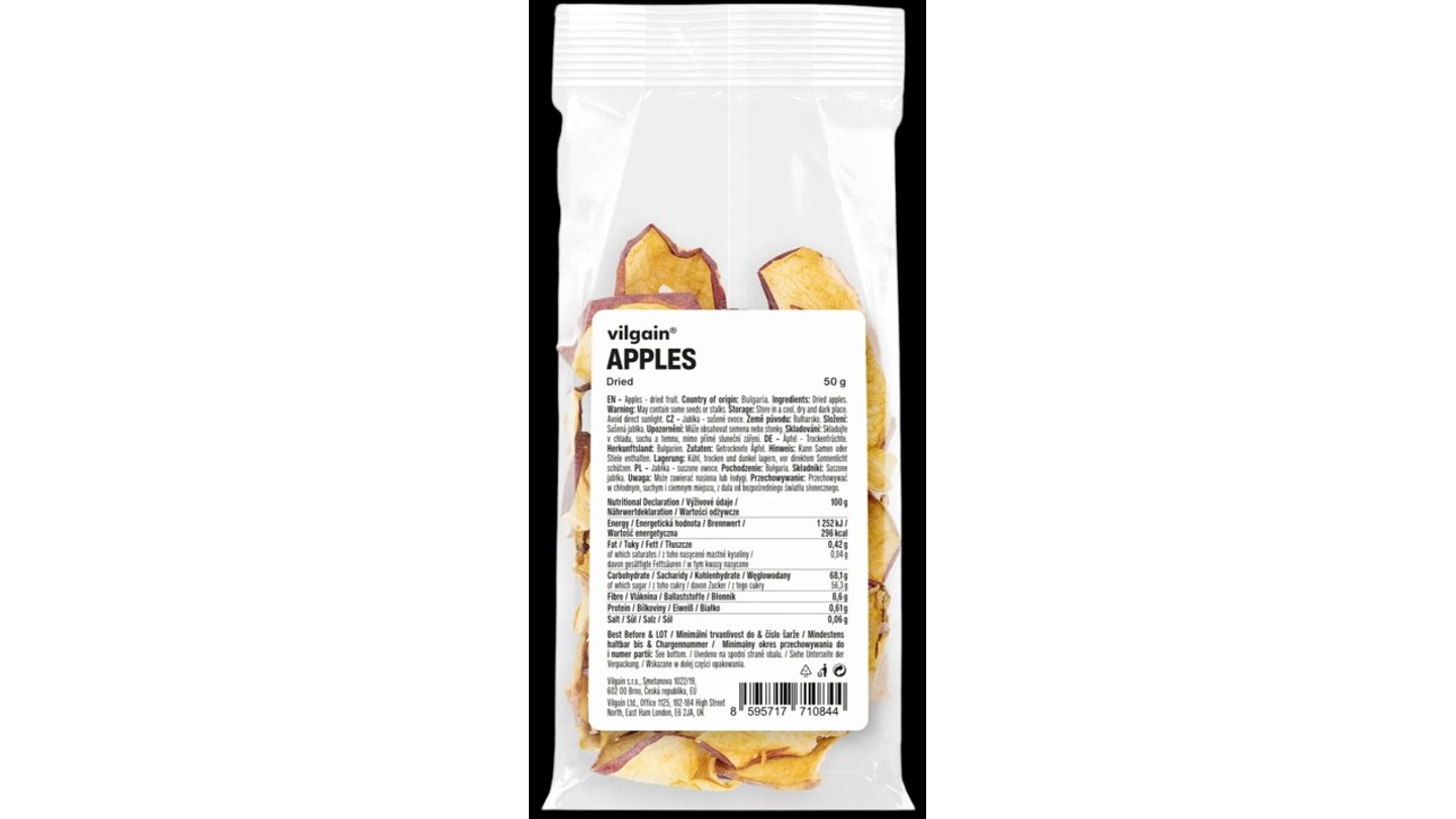 Vilgain Jablka sušená plátky 50 g